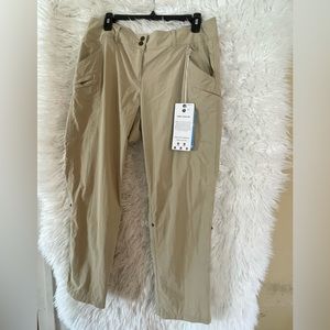 Exofficio NWT Women’s Nomad Roll-Up Pant, Petite Length-Size 10. Light Khaki